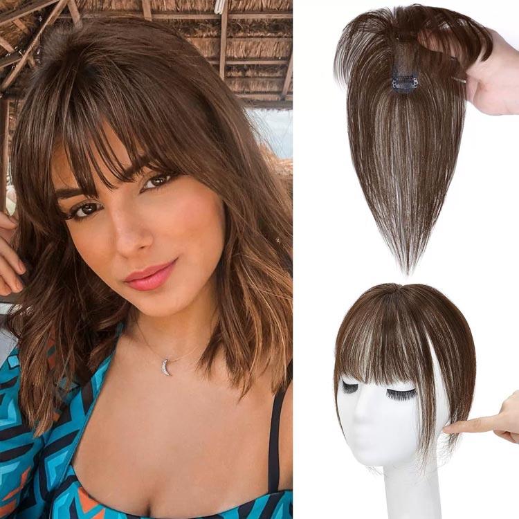 【在庫セール】ヘアピース 人毛 ウィッグ トップカバー 部分ウィッグ かつら h 人毛 トップピース ストレート ヘアピース トップカバー 手植え