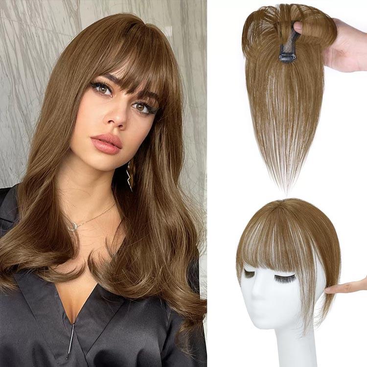 【在庫セール】ヘアピース 人毛 ウィッグ トップカバー 部分ウィッグ かつら h 楽天市場】ヘアピース 人毛100% トップピース つむじ 部分ウィッグ