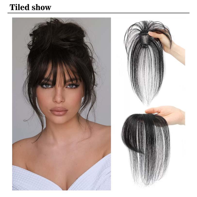 トップカバー 人毛100% 部分ウィッグ レディース ヘアピース 頭頂部