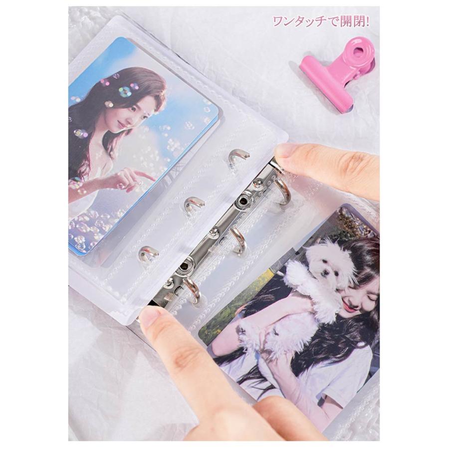 シール帳 バインダー リフィル 透明 はがせる クリア 桜 おしゃれ a8 3