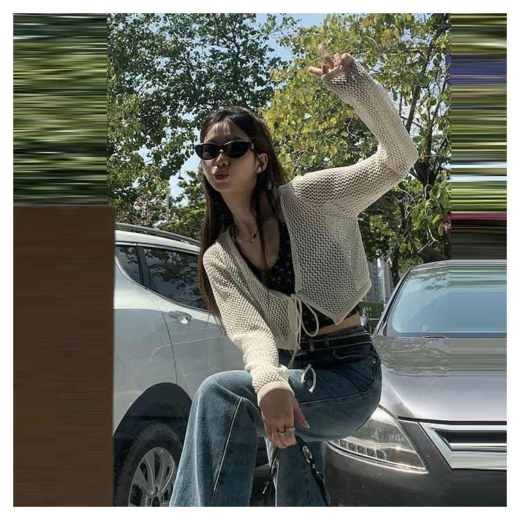 カーディガン サマーカーディガン レディース ショート丈 uvカット 春 夏 透かし編み 体型カバー ボレロ 夏カーディガ ゆったり 薄手 夏用 おし |  | 09