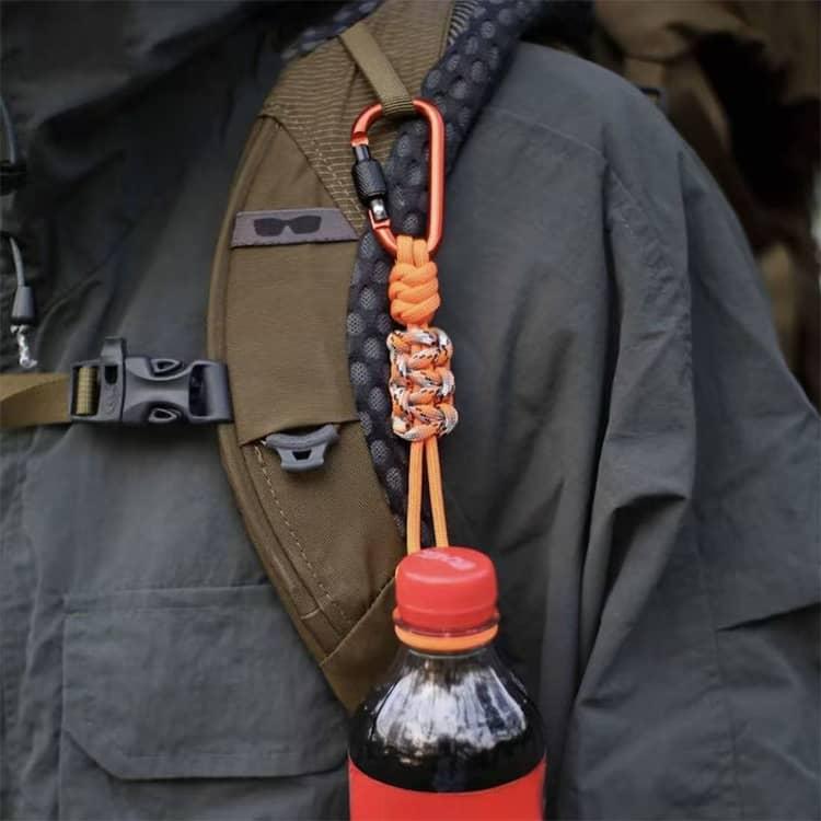 バックパックストラップ Dカン付き 水筒ホルダー ボトルホルダー 帽子