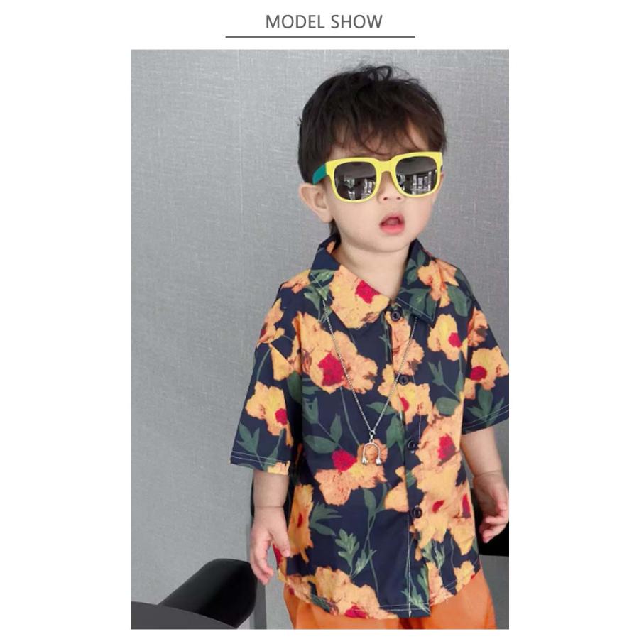 アロハシャツ 上下セットアップ 子供服 男の子 女の子 ダンス 衣装