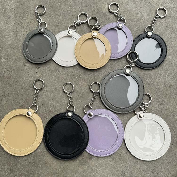 3個セット 缶バッジ用 レザー風 カバー 58mm 75mm 痛バッグ 缶バッジ