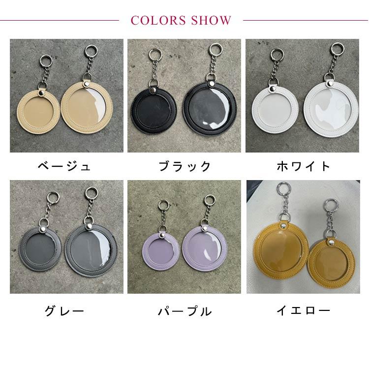 3個セット 缶バッジ用 レザー風 カバー 58mm 75mm 痛バッグ 缶バッジ
