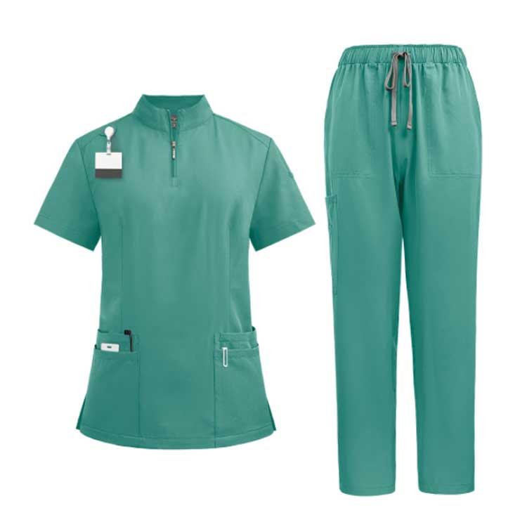 スクラブ 白衣 上下セット 医療 セットアップ ユニフォーム 医師