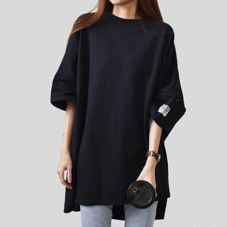 Tシャツ 半袖 ロングTシャツ ゆったり 大きいサイズ レディース 春夏