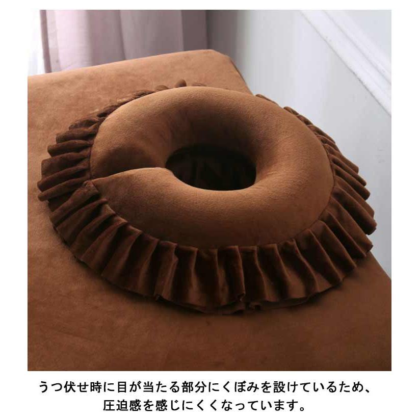 顔マクラ マッサージ枕 フェイスマット うつ伏せ枕 丸型 低反発 マクラ 顔枕 フェイスクッション うつぶせ寝 整体枕 エステマクラ ベルベットカバー |  | 16