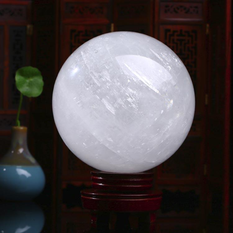 水晶玉 天然水晶 丸玉 白水晶 天然石 風水 置物 置石 玄関 魔除け