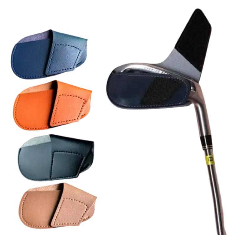 2個セット！マジックテープ式 アイアンカバー 耐久性 PUレザー