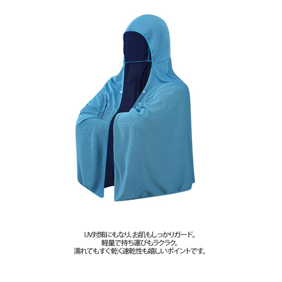 冷感ポンチョ 冷感アイテム UVカット ケープ フード付き 冷感タオル 吸水速乾 大判タイプ クールタオル 瞬冷 接触冷感 熱中症対策 暑さ対策 日焼 |  | 15