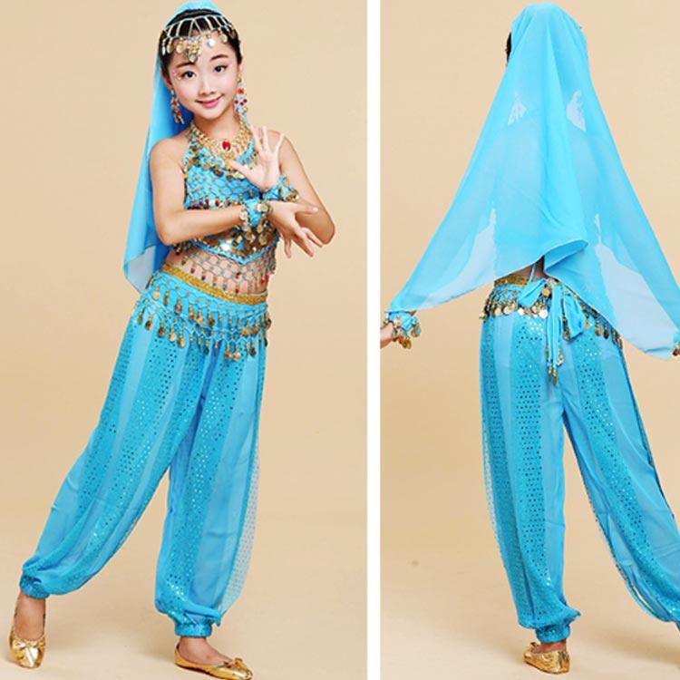 4点セット】キッズ 女の子 ガールズ アラビア衣装 6色 ベリー