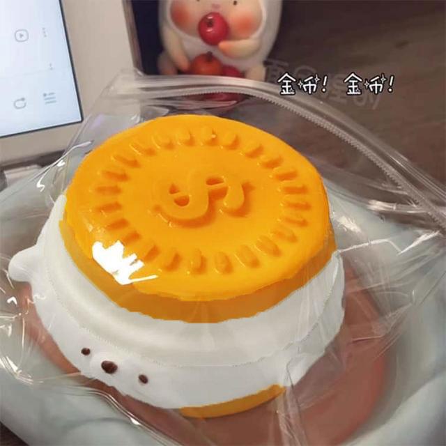 SNSで話題 スクイーズ アザラシ メロジョイ ケーキ ぷにぷに 弾力性