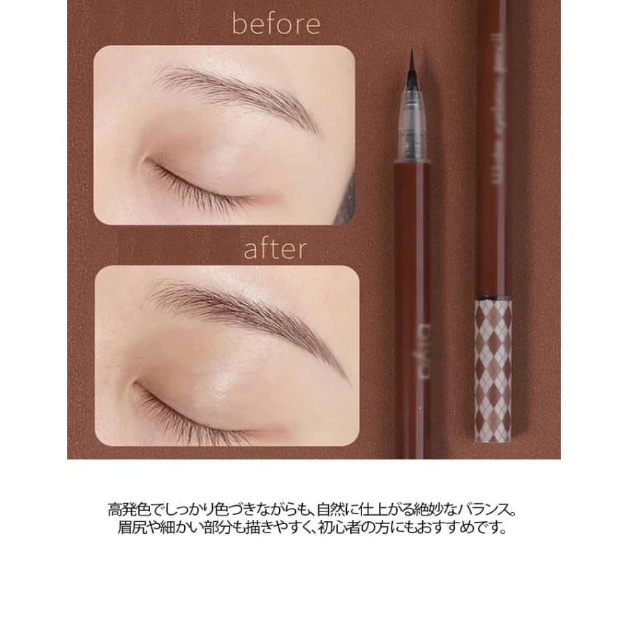 眉ペン、アイライナーセット リキッドアイブロウ 2本セット 極細 アイライナー 水眉ペン 落ちない