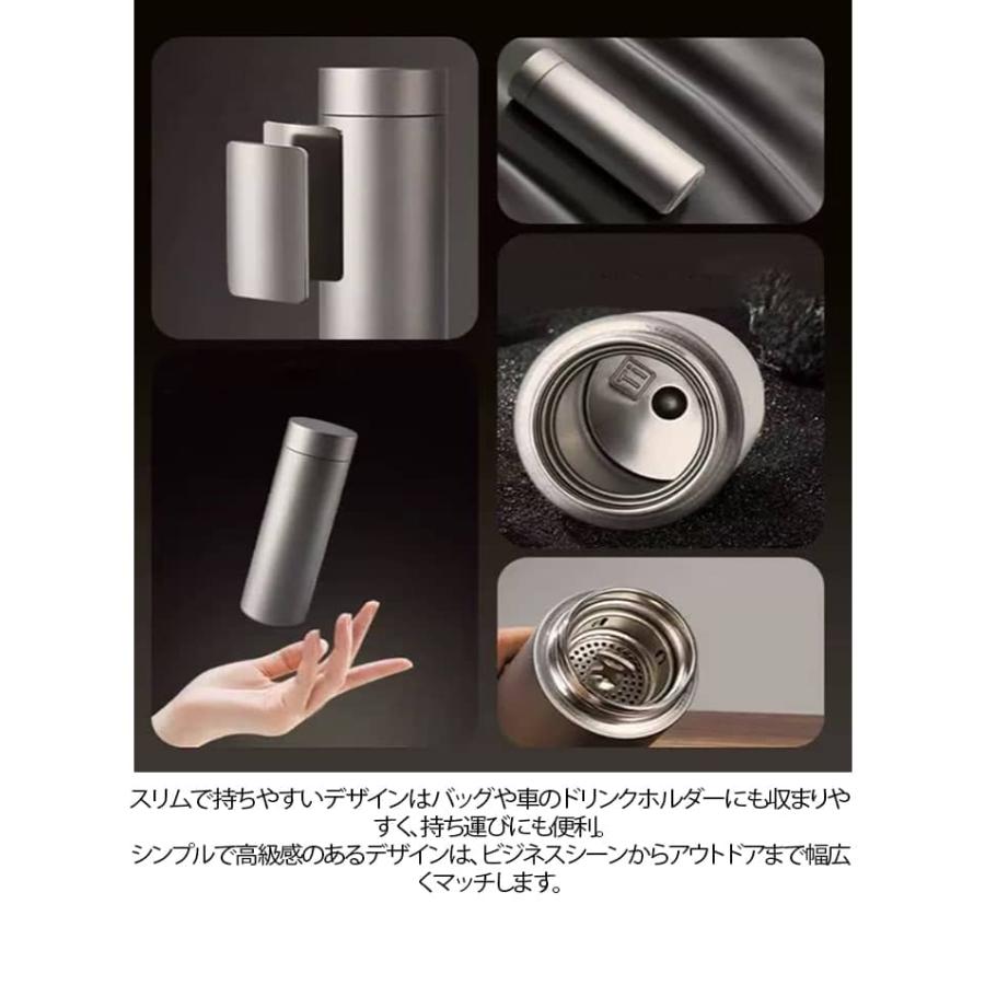 純チタン 水筒 おしゃれ 500ml 真空二層 ボトルマグ チタン製 ボトル