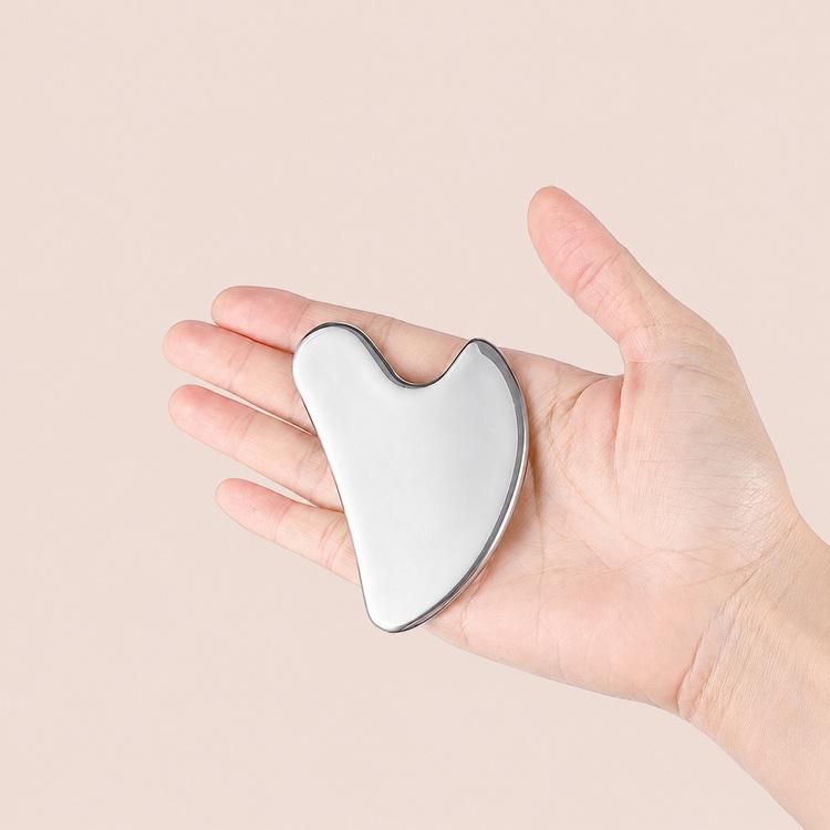 かっさプレート ハート型 カッサ ステンレス製 ツボ押し 美顔器 美容