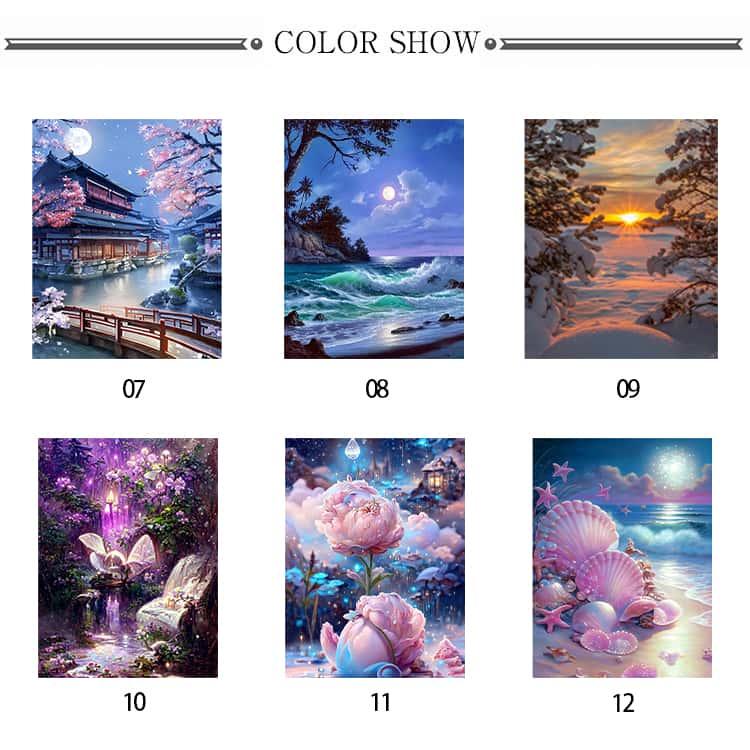 ダイヤモンドアート 初心者 ビーズアート 景色 モザイクアート キット
