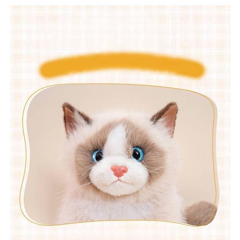 猫 リアルぬいぐるみ リュック スコティッシュフォールド リアルな猫型 リュック 猫のぬいぐるみ 猫バッグ 猫グッズ 長さ調整