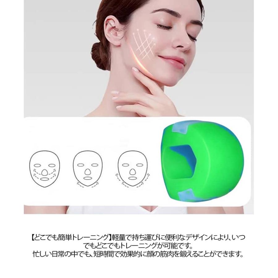 フェイスライン 顔痩せ 3個セット 表情筋トレーニング フェイスヨガボール 多機能 トレーニングボード 顎エクササイザー フェイスフィットネスボール |  | 08