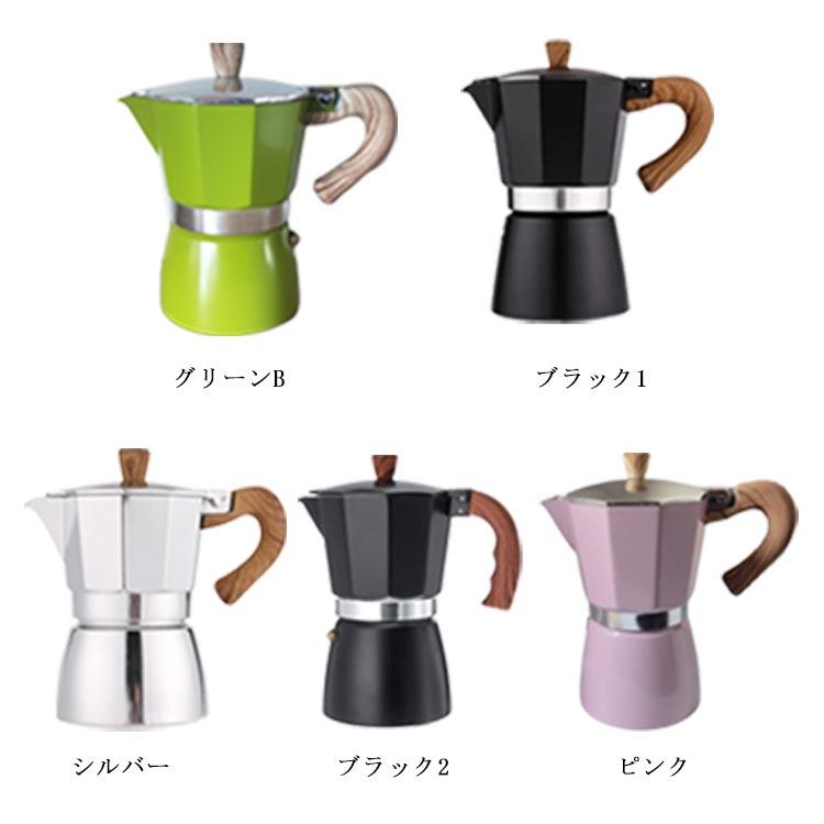 エスプレッソメーカー 直火用 6カップ 3カップ コーヒーメーカー