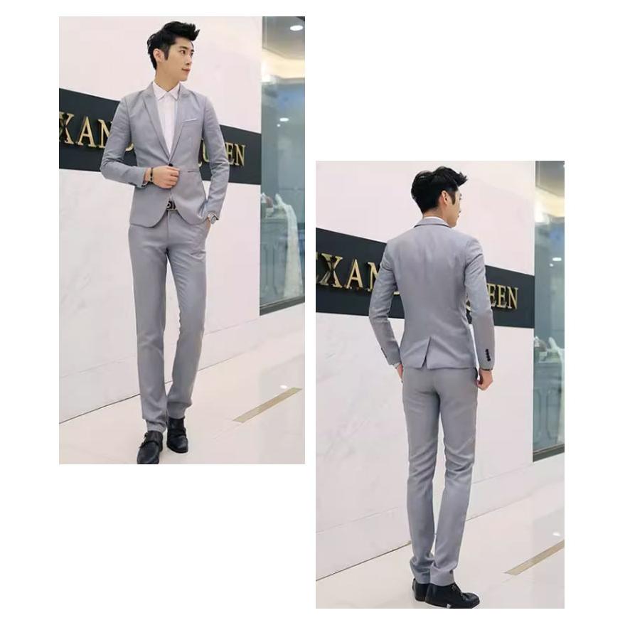 テーラードジャケット メンズ スリム ビジネス スーツジャケット 長袖