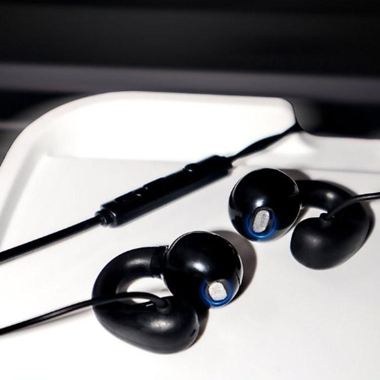 骨伝導イヤホン 3.5mm 有線 マイク付き 骨伝導ヘッドフォン 耳を塞が