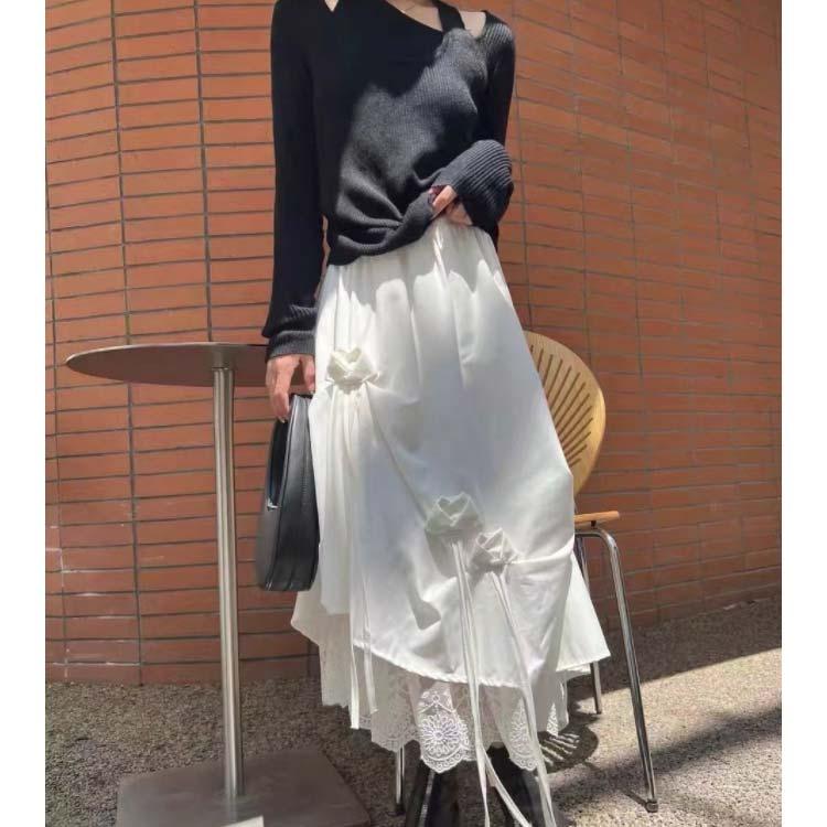 アシンメトリー スカート ロングスカート レディース 春 夏 秋