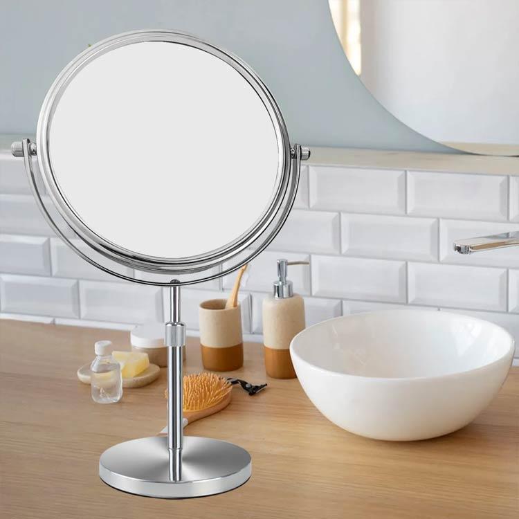 スタンドミラー 卓上 卓上鏡 両面鏡 裏面 3倍 5倍 10倍拡大鏡 卓上