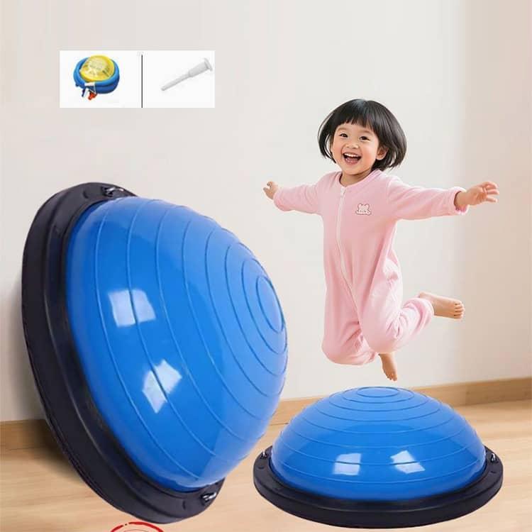 ドーム型バランスボード 青 直径約60cm バランスドーム 半円形 46cm バランスボール 子供用 キッズ 半球