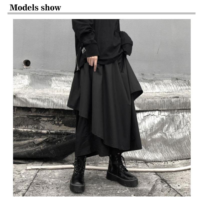 サルエルパンツ レディース 変形 ワイドパンツ 巻きドレープ メンズ