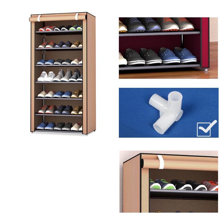 シューズボックス 玄関収納 カバー付き 8段 6段 下駄箱 大容量 靴箱