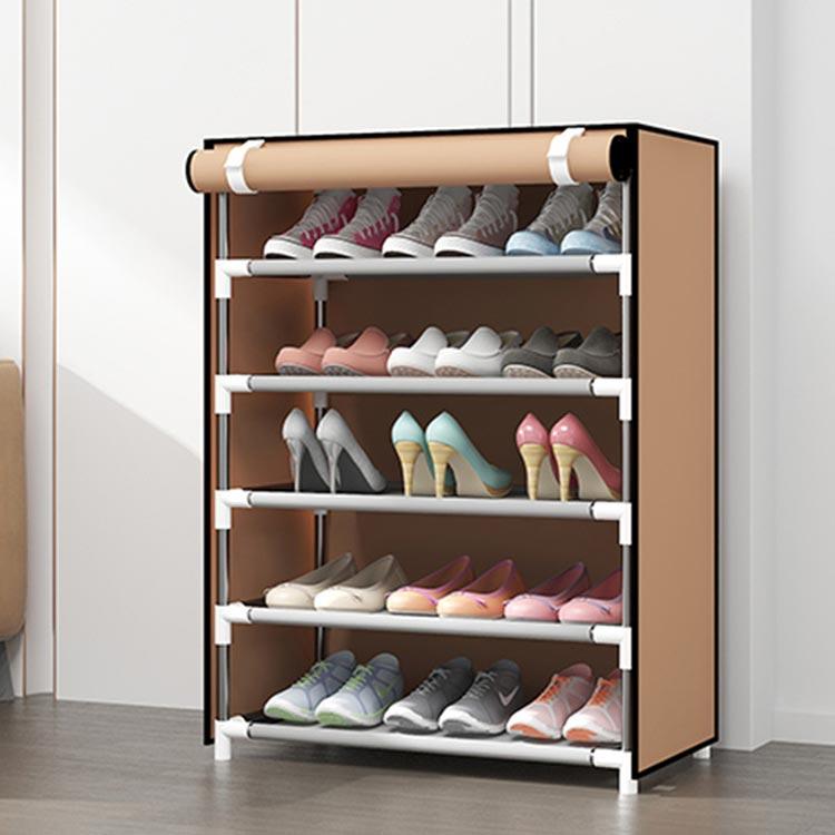 シューズボックス 玄関収納 カバー付き 8段 6段 下駄箱 大容量 靴箱