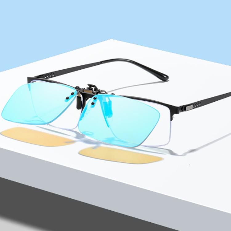 色盲メガネ クリップ式 赤緑用色覚異常補正クリップオンレンズ 色覚