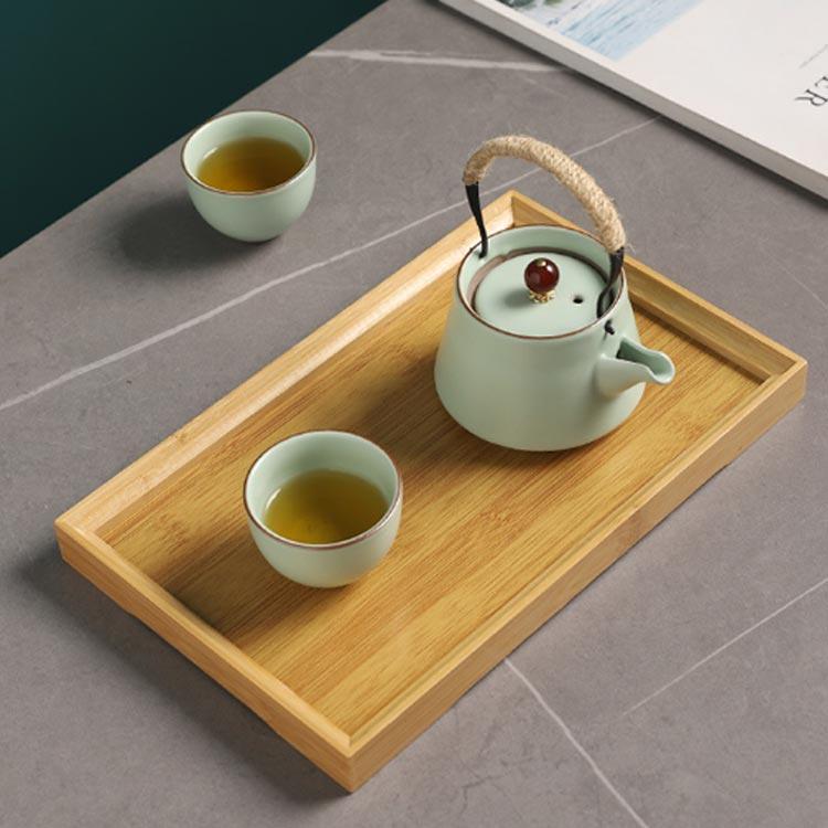 トレー 40cm お盆 長角膳 木製 天然竹 カフェトレー おしゃれ 北欧風