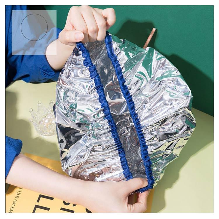 送料無料)加温ヘアキャップ アルミキャップ 保温 防水