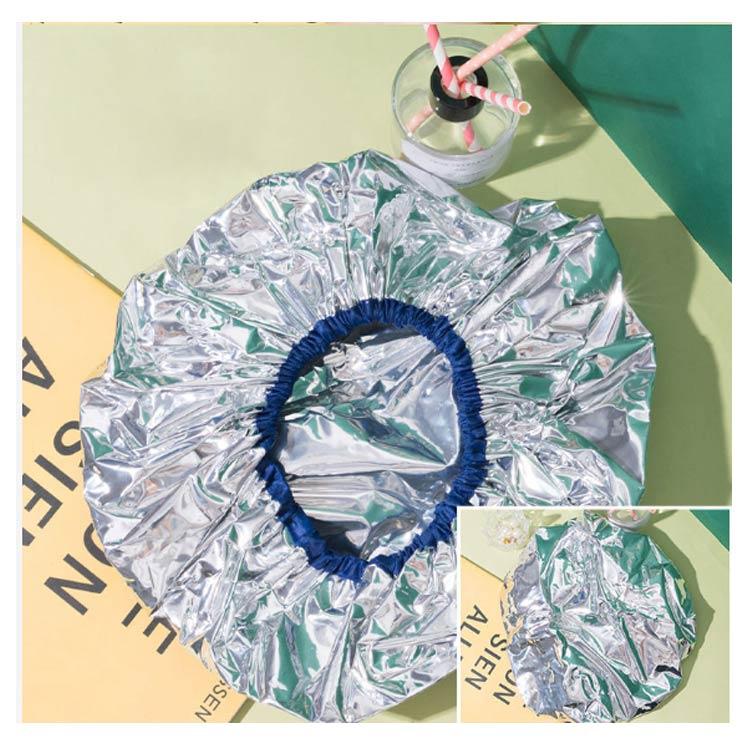 送料無料)加温ヘアキャップ アルミキャップ 保温 防水