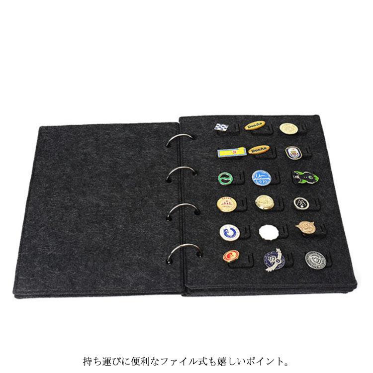 缶バッジ 収納ファイル 最大 72枚入り フェルト ファイル ピンバッジ コレクションブック 缶バッジ ピンバッジ  収納ホルダー フェルトブック 缶 |  | 07