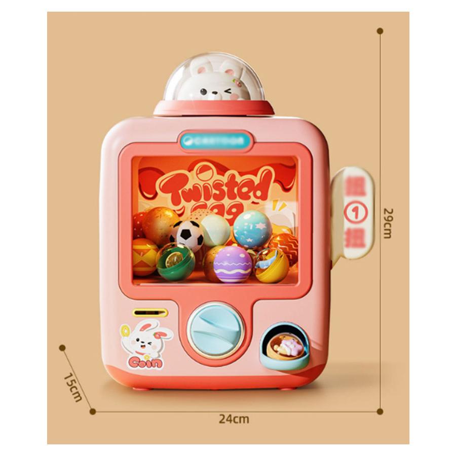 ガシャコップ 本体 カプセル付き ガチャマシン 卓上 ガチャガチャ ガチャガチャ 本体 小型 卓上 カプセルトイマシーン 空カプセル 専用