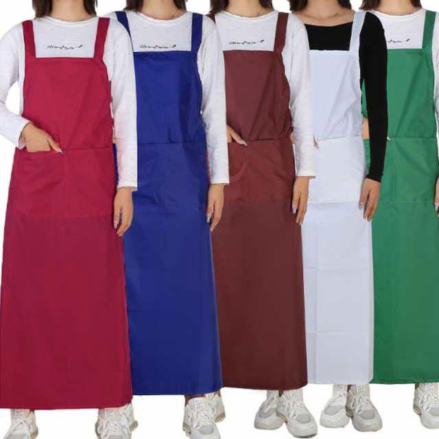 超ロング丈 115cm 防水エプロン H型 2枚セット 業務用 防水 防油