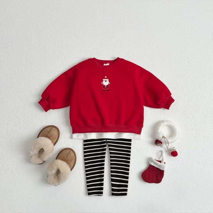 キッズ トップス クリスマス 裏起毛 トレーナー 秋冬 ベビー 子供服 73 