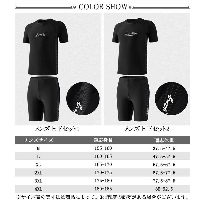 水着 メンズ スイムウェア ラッシュガード 上下セット セパレート