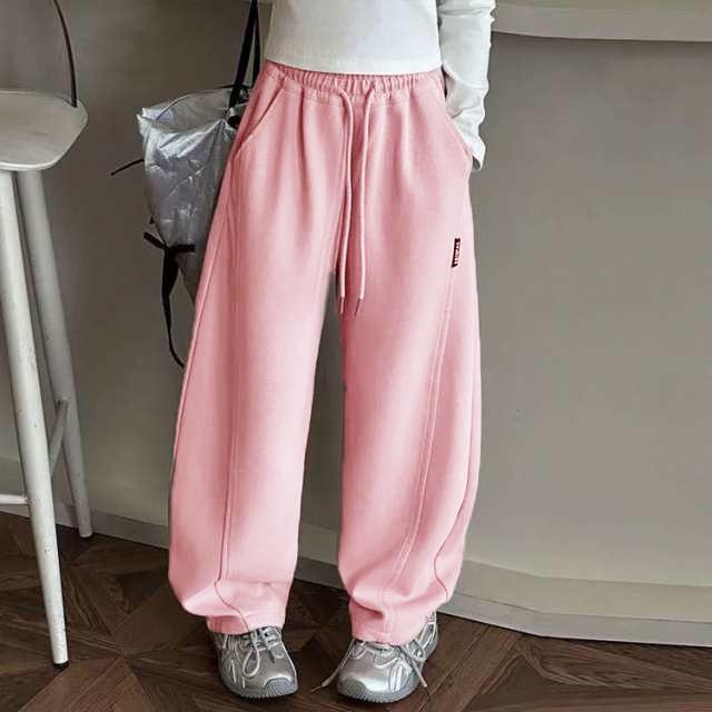 スウェットパンツ キッズ 女の子 カーブパンツ ワイドパンツ 子供服