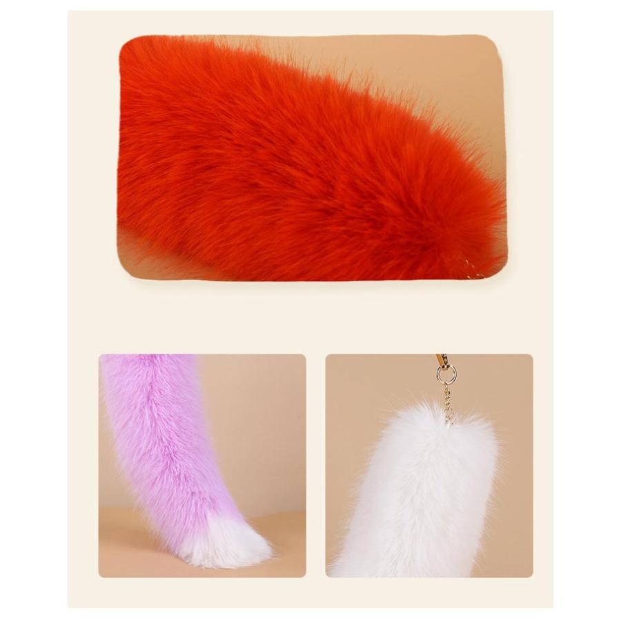 13 shop 即完 しっぽキーホルダー WC キーホルダー フェイクファーミニしっぽキーホルダー