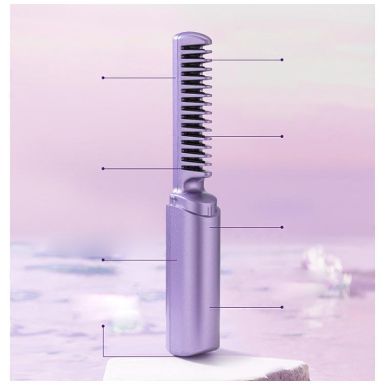ヒートブラシ コードレス ミニ ブラシアイロン ヘアアイロンブラシ
