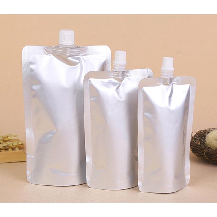 アルミ製シルバーパウチ　500パック Amazon｜BLOOM SPIRITS 詰め替え容器 アルミ蒸着 パウチ 500ml 斜め口