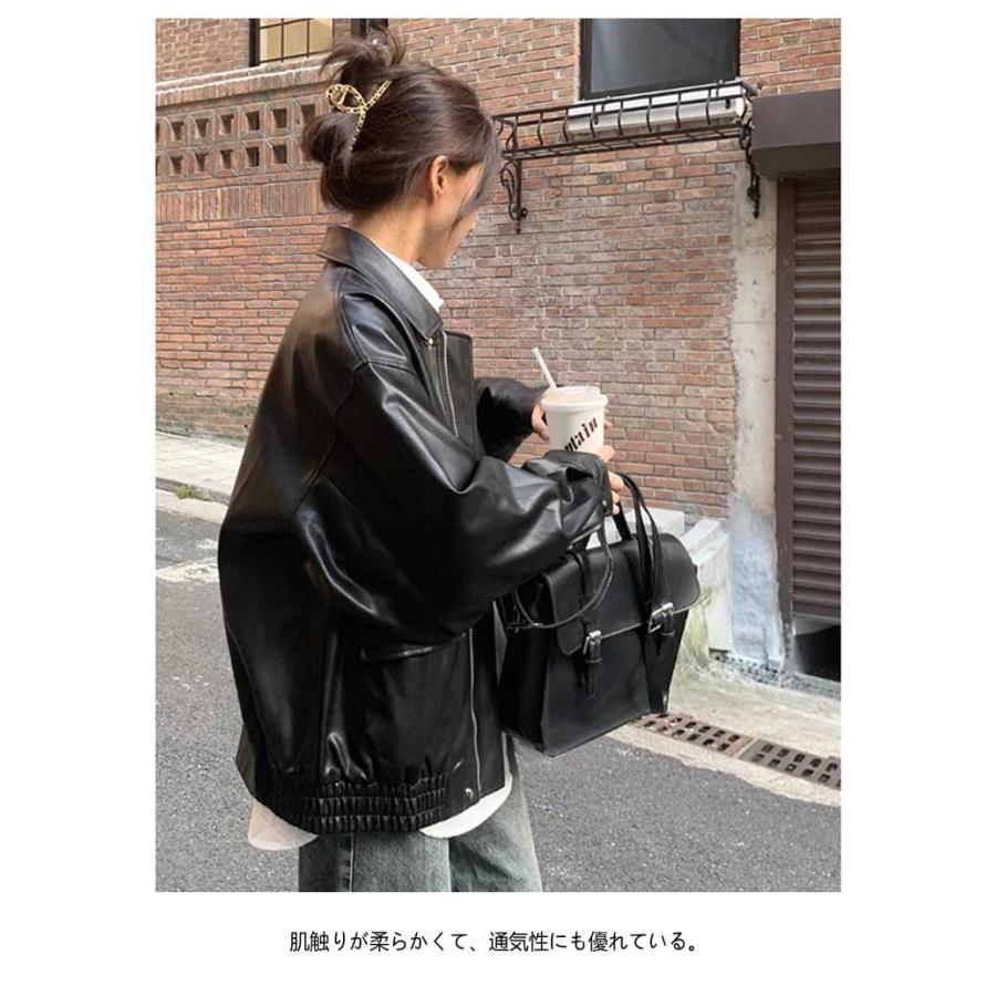 レザージャケット レディース ジャケット PUレザー ライダース