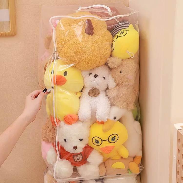 特大 ぬいぐるみ 収納袋 クリアケース 透明 収納ケース 防塵 防水