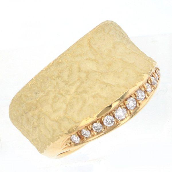 K18YG イエローゴールド ダイヤモンド リング(33000円)