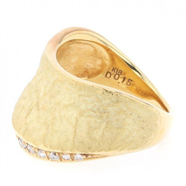 【メール便】 K18YG イエローゴールド ダイヤモンド リング 【EI9361144105】(33000円)