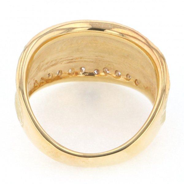 【メール便】 K18YG イエローゴールド ダイヤモンド リング 【EI9361144105】(33000円)